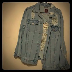 Rip jean jacket